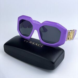 NEW Versace VE4424U 536687 MAXI MEDUSA BIGGIE Lilak Oversize Women Sunglasses